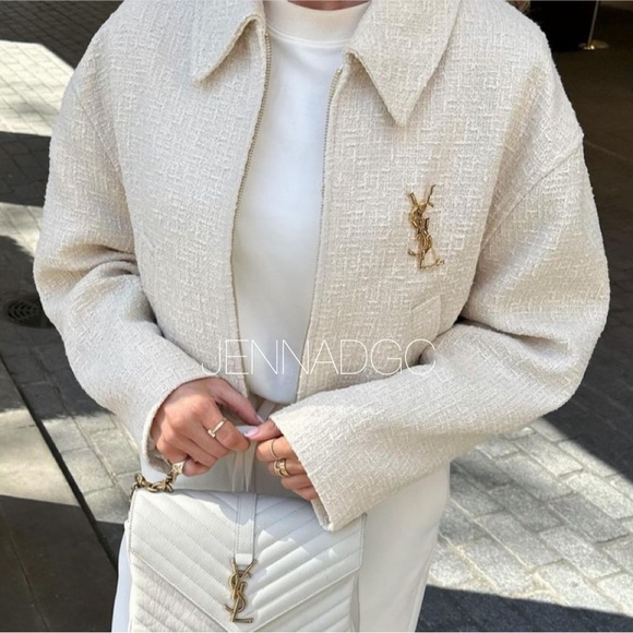 Zara Textured Weave Bomber Jacket NWT - Picture 9 of 14